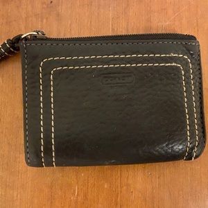 Coach Zip Card Case Wallet Key Ring